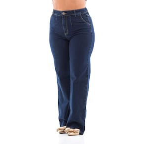 Calça Jeans Feminina Arauto Wide Comfy