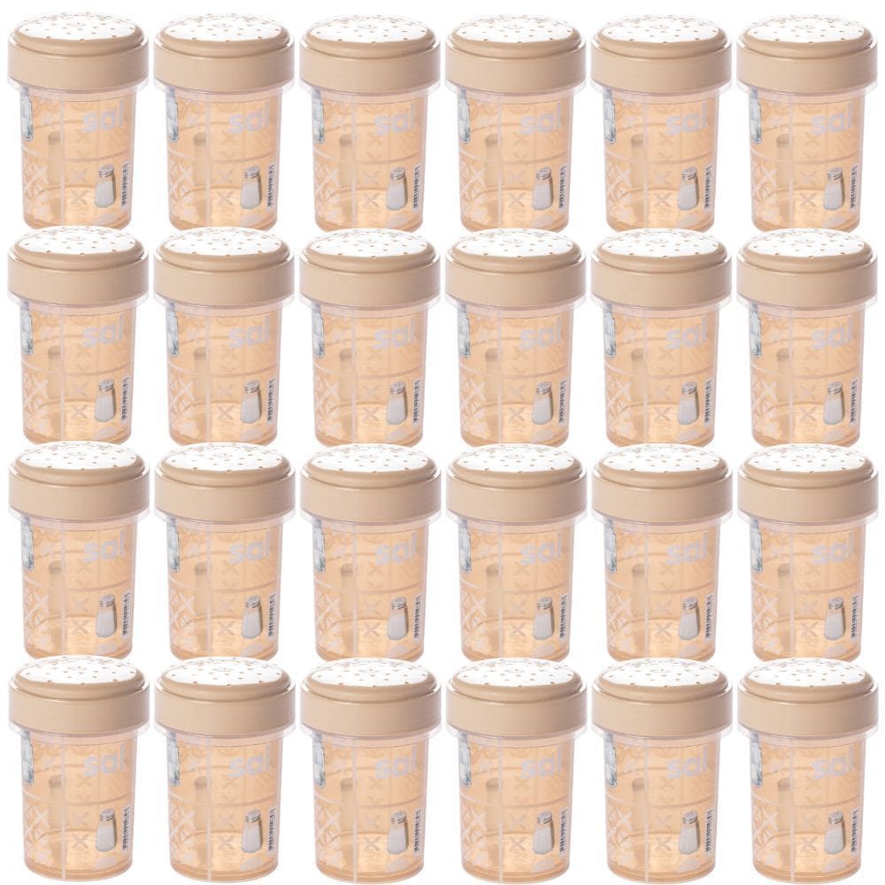 Saleiro decorado 140ml com 24 unidades Plasutil ref.1084