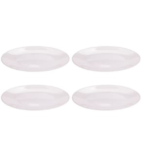 Prato de plástico raso Gourmet marmorizado com 4 unidades Plasutil ref. 371