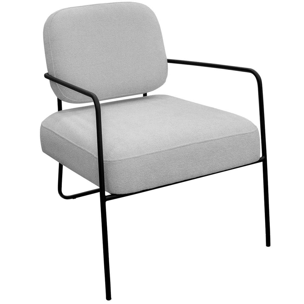 Poltrona para Sala e Escritório Base de Metal Kaety