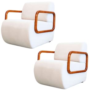 Kit 2 Poltronas para Sala e Escritório Decorativas Kieven