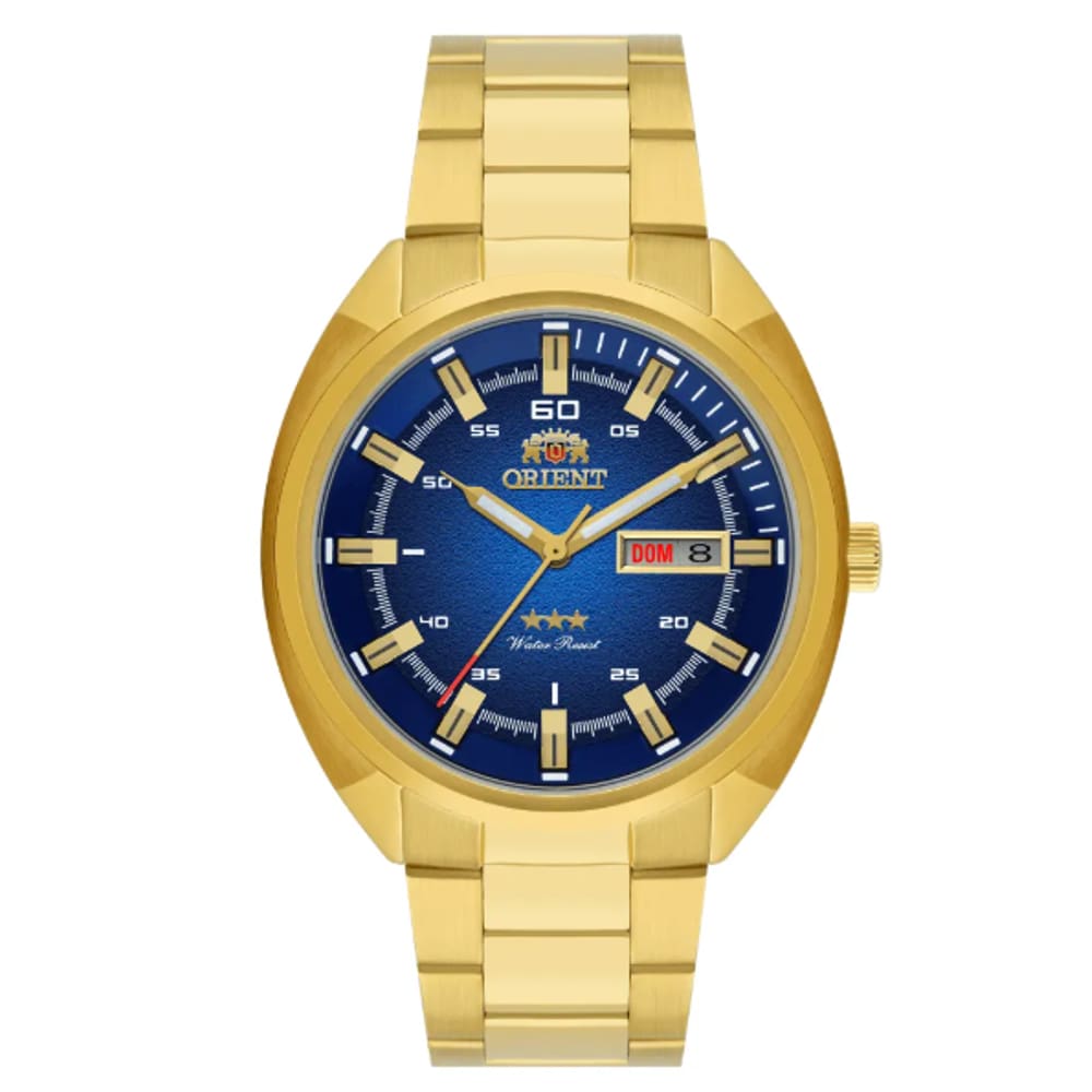 Relógio Orient Masculino Dourado Automatico Nh3gg006 D1kx