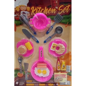 Conjunto Cozinha Infantil Kitchen Set Comidinhas e Utensilios Com 20 Peças - Pica Pau
