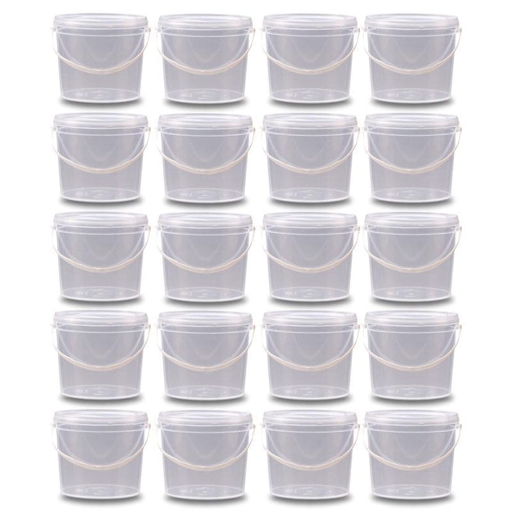 Balde Para Pretinho Líquido 2.2L Transparente - Kit 20 Pçs