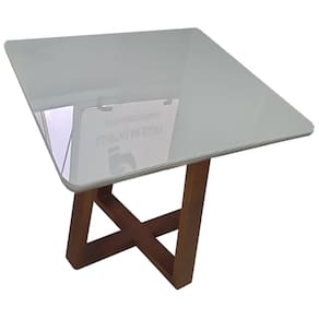 Mesa Pedro 90x90cm Art Assentos Cor Off White