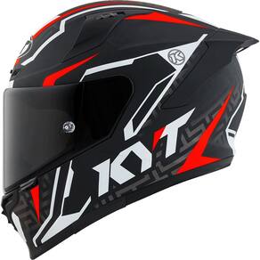 Capacete KYT Striker 2V Asphalt Preto e Vermelho