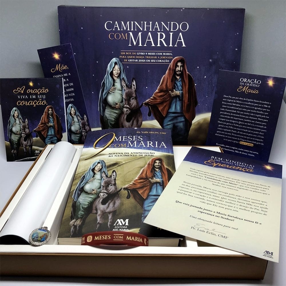 Box Caminhando com Maria (Livro 9 meses com Maria)