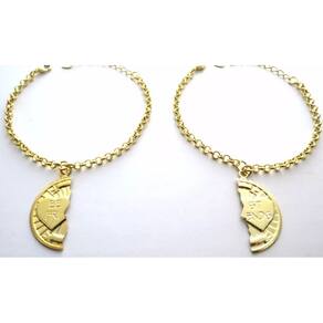 Pulseira Best Friends Amigas Folheado a Ouro 18k