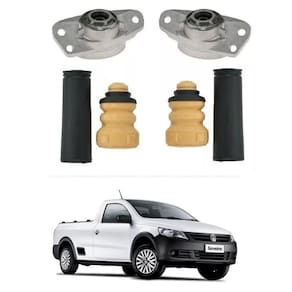 Kit Par Coxim, Coifa/Batente Amortecedor Traseiro Saveiro G5