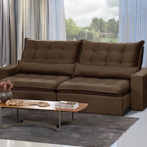 Sofá 4 Lugares Modular Ceará 230cm Retrátil e Reclinável