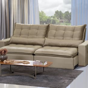Sofá Modular Ceará 5 Lugares 250cm Retrátil e Reclinável