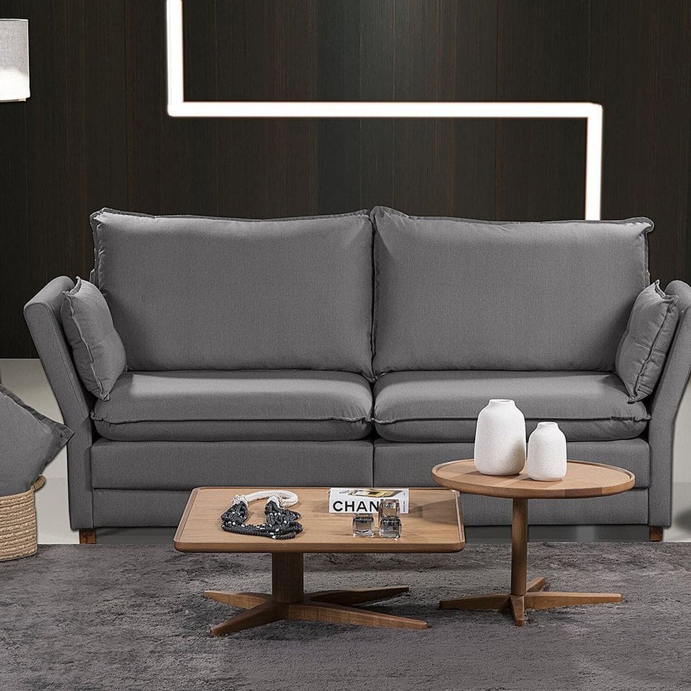 Sofá Natal Living com 3 Lugares 200cm Linho Corriente