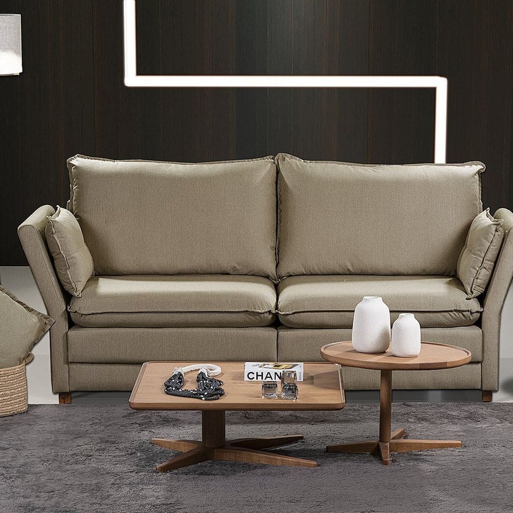 Sofá Natal Living com 4 Lugares 220cm Linho Corriente