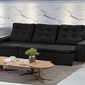 Sofá Manaus Modular 6 Lugares 305cm MT Retrátil e Reclinável