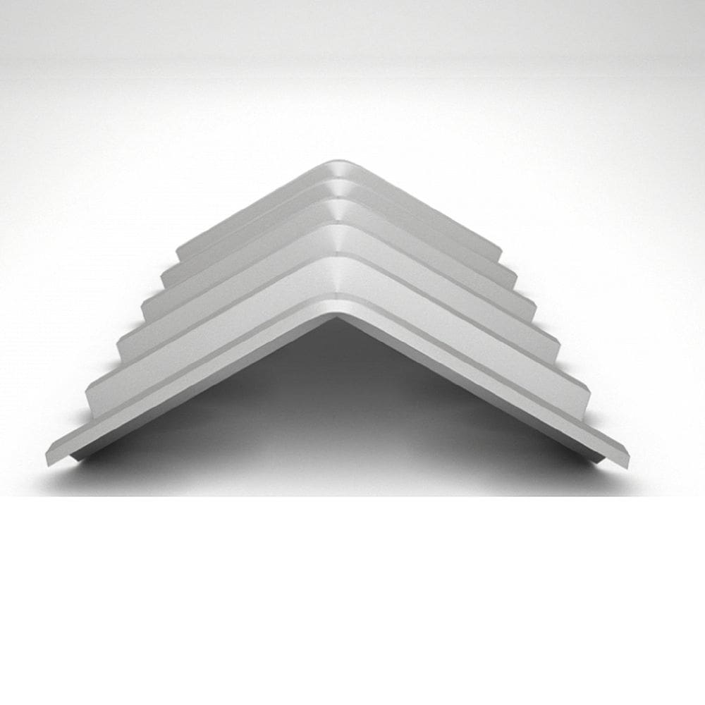 Cumeeira para Telhado Trapezoidal 3,6 Cm X 98 Cm X 30 Cm Alumínio
