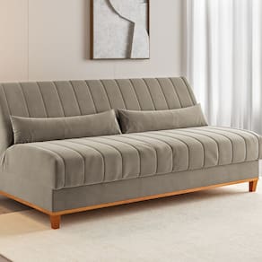 Sofá Cama 1,80cm Reclinável 3 Lugares Colors Marfim