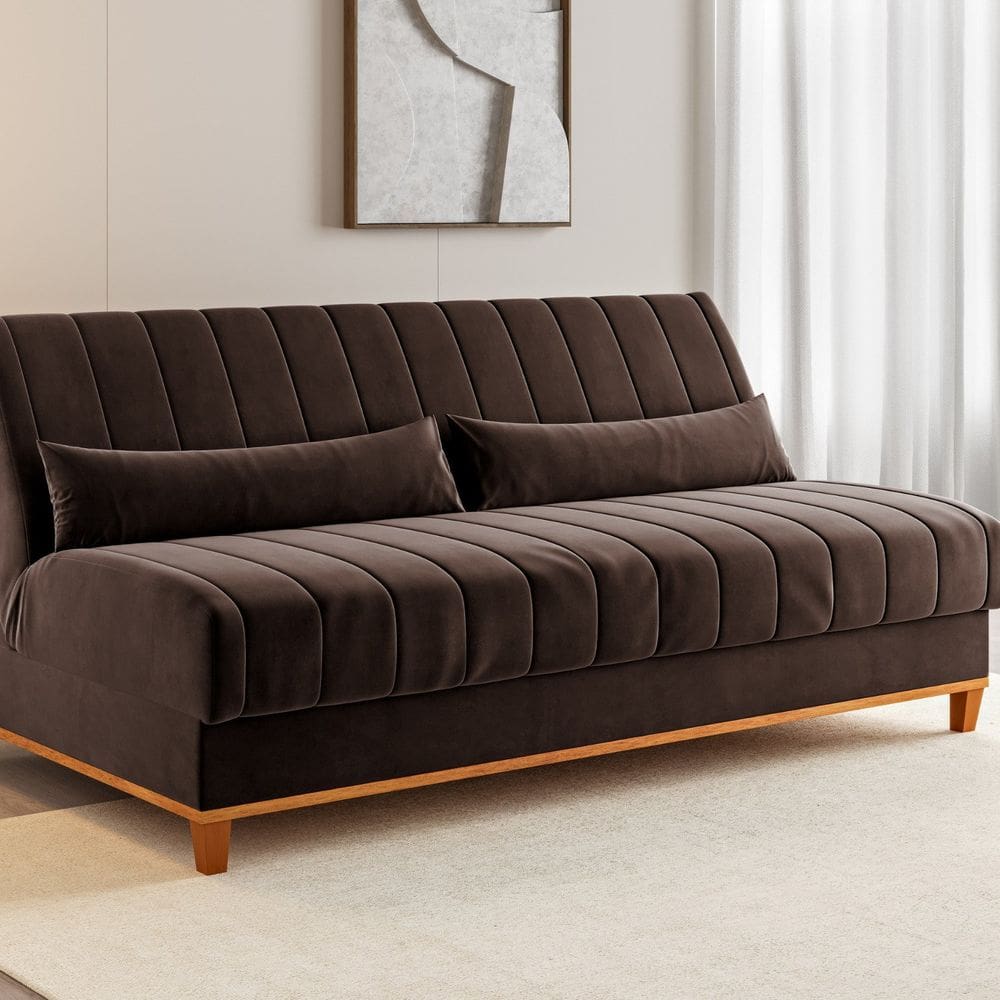 Sofá Cama 1,80cm Reclinável 3 Lugares Colors Pérola