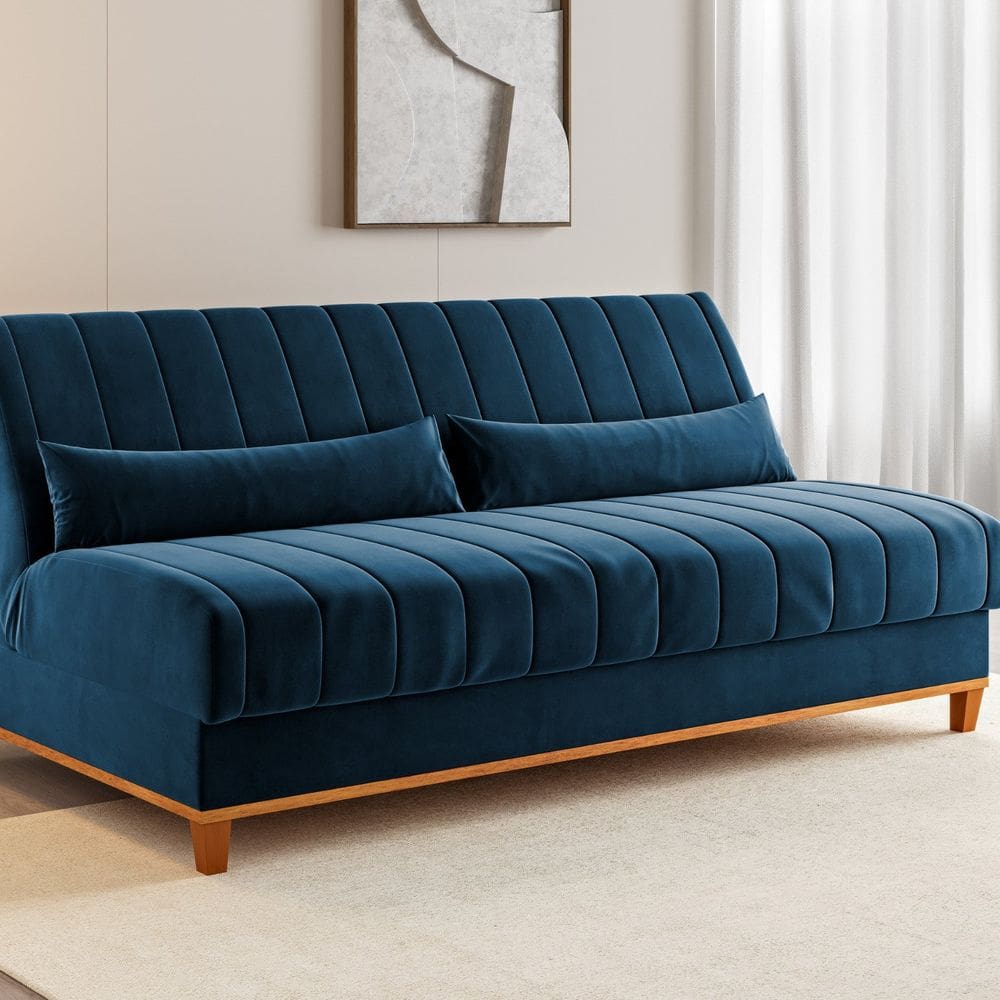 Sofá Cama 1,80cm Reclinável 3 Lugares Colors Oliva