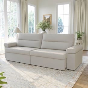 Sofá Retrátil e Reclinável 290cm Botero Cabecasa Madeiramadeira OFFWHITE