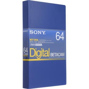 Fita Cassete Betacam Digital Bct-d64l 64 Minutos Sony