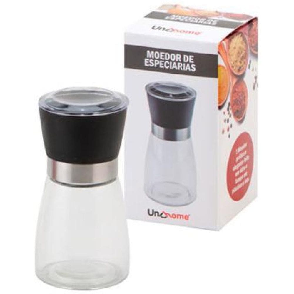 Moedor De Especiarias De Inox E Vidro