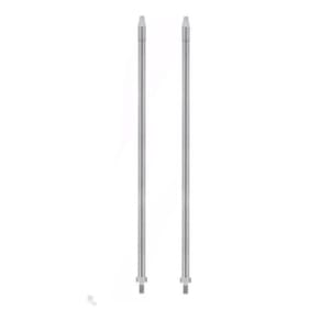Kit 4 Alongadores Cromados De Antena Px 60Cm Caminhão