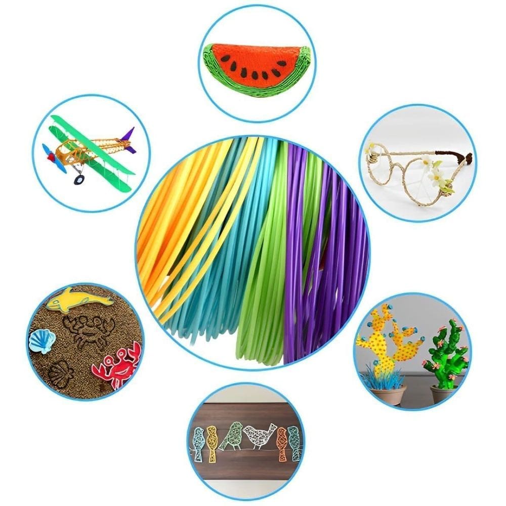 Caneta 3D Profissional Com Refil Usb E Fonte Criativa