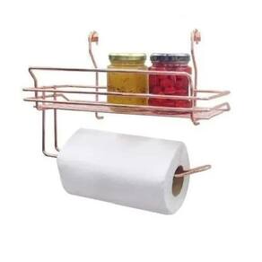 Jomer - Porta Utensílios Com Porta Papel Ou Pano Cobre 2785
