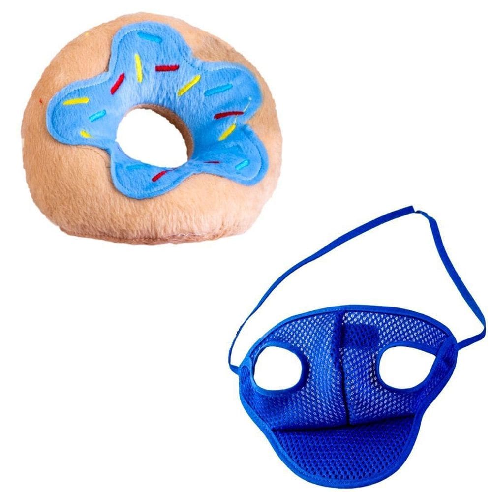 Kit Boné E Pelúcia Rosquinha Para Cães E Gatos - P