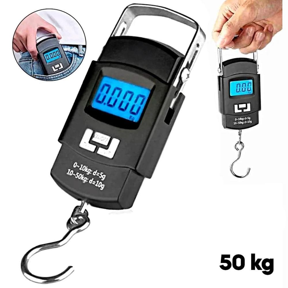 Balança De Mão Digital Preciso Para Mala Bolsa E Peixe