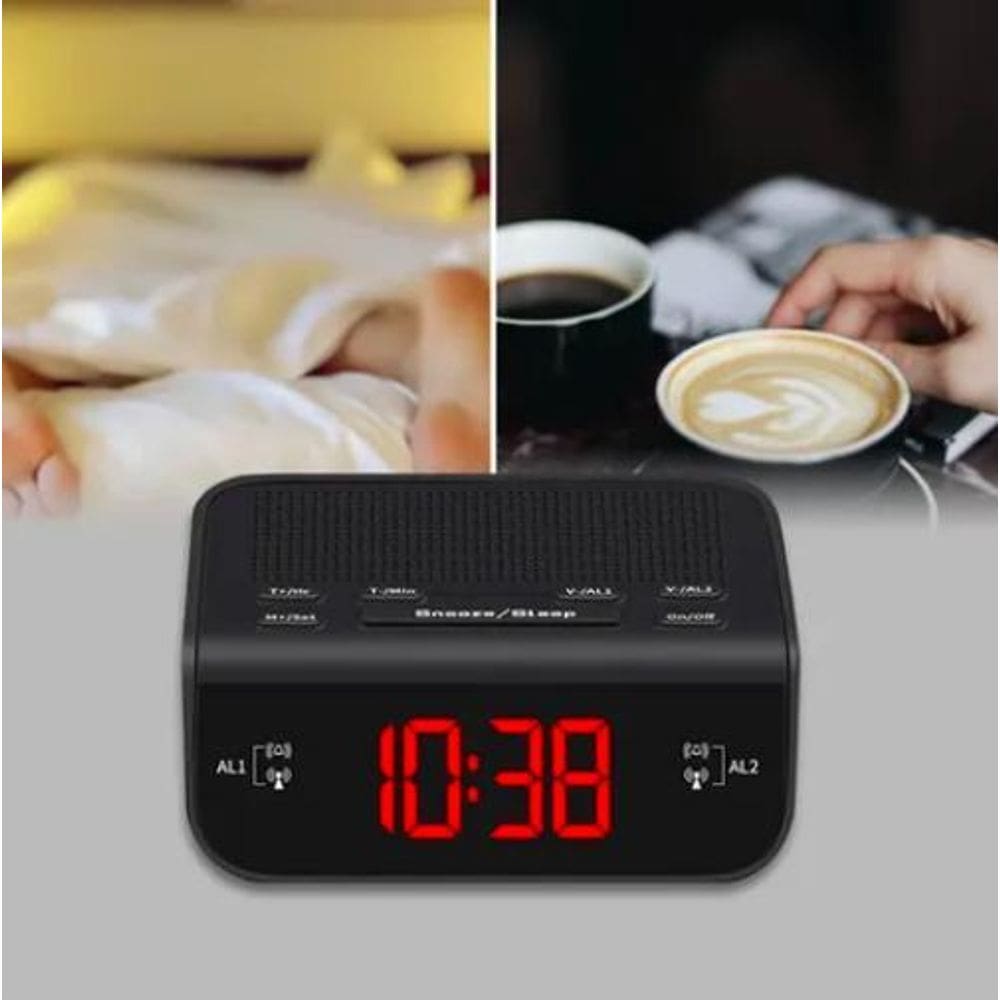 Radio Relogio Digital Bluetooth Fm Lelong 671 Led
