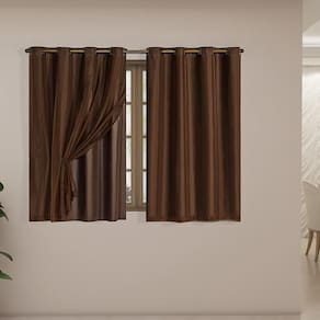 Cortina Blackout Pvc Voil 2,00M X 1,40M - Tabaco