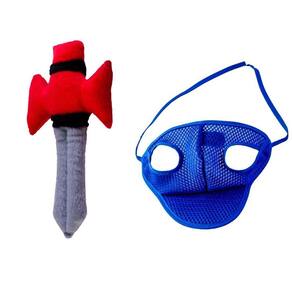 Kit Boné E Pelúcia Espada Para Cães E Gatos - P