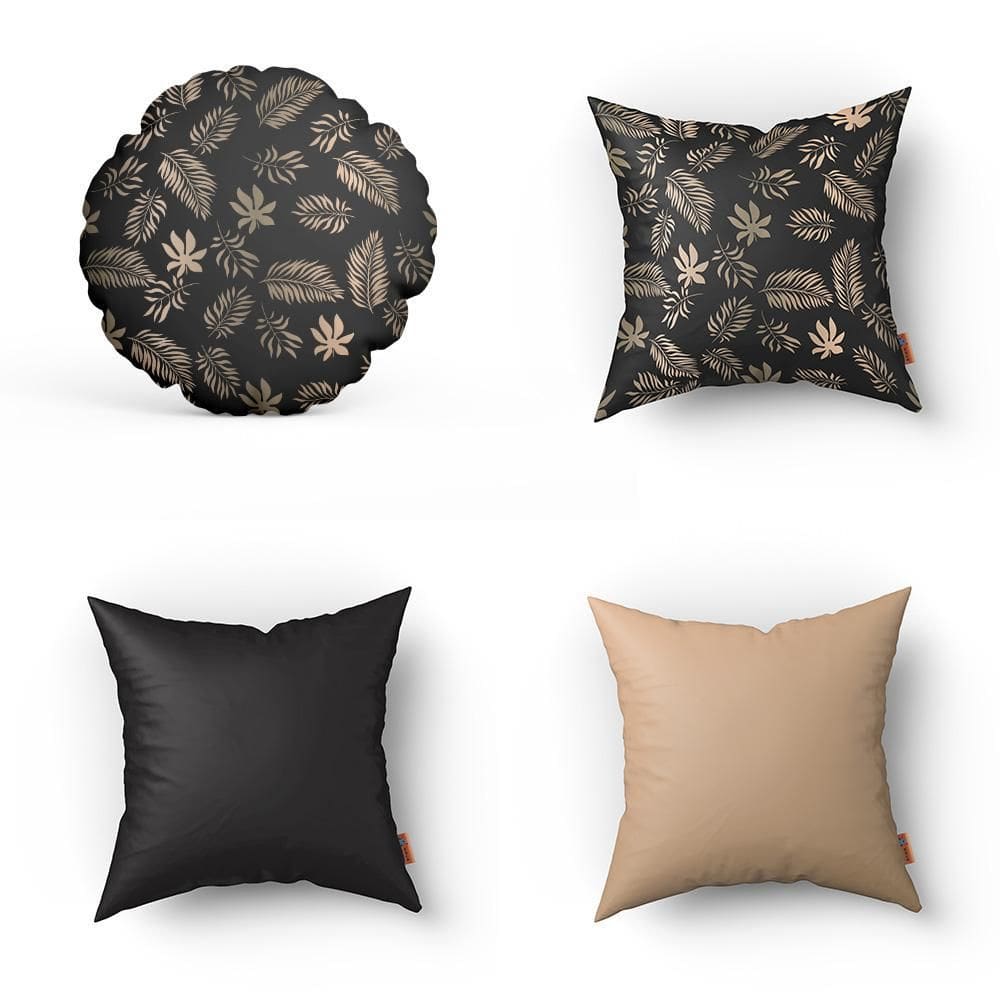 Kit Capas De Almofadas Decorativas Com Redonda 40X40Cm 346