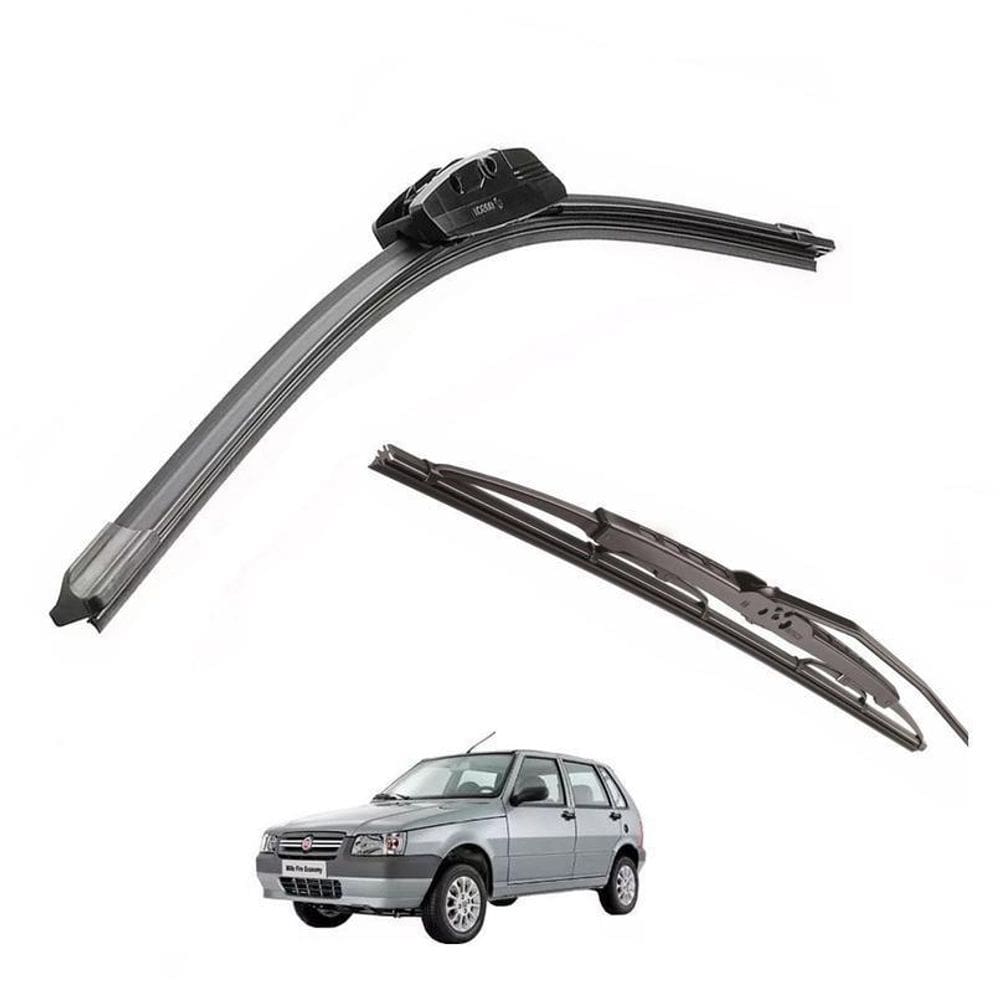 Kit Palheta Limpador Parabriasa Uno Mille 1992 1993 1994
