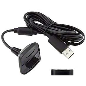 Kit 2 Uni Bateria + Cabo Carregador Para Controle Xbox 360