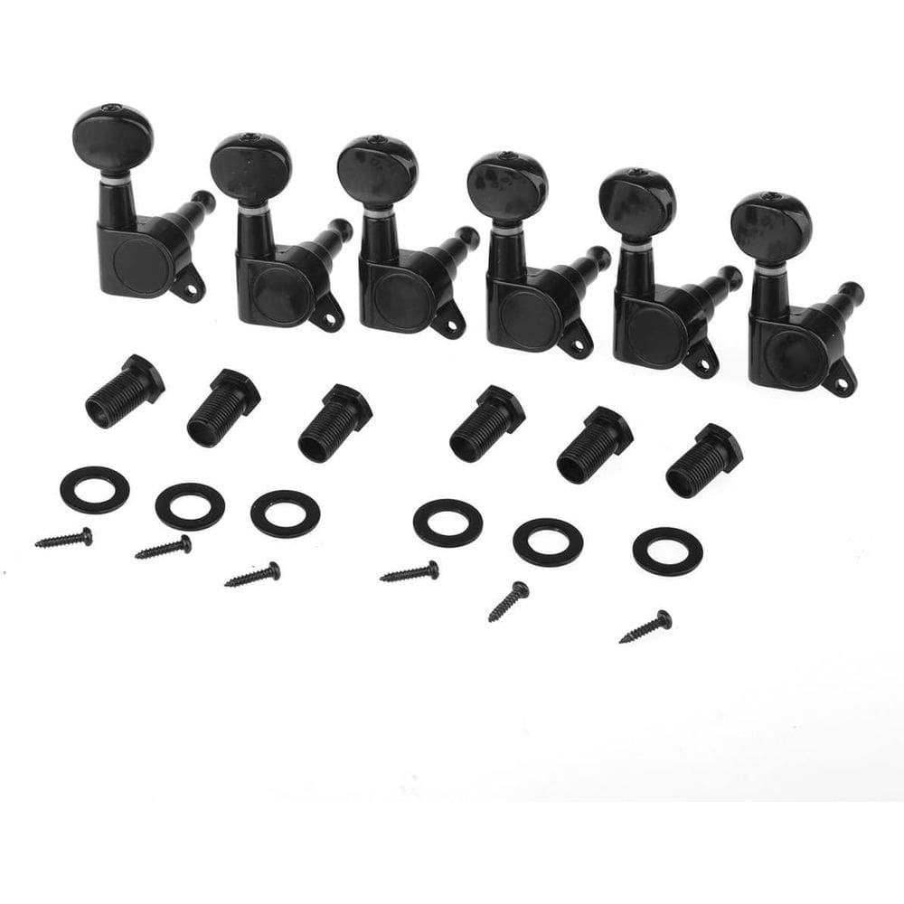 Tarraxa Guitarra 6 Em Linha Ronsani Blindada Mhg500P Preta