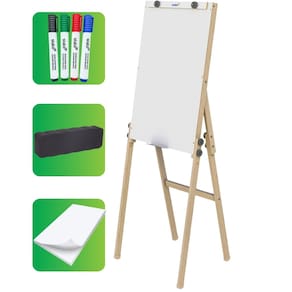 Flip Chart Quadro Branco Soft Dobrável 57x88cm com Marcado e Bloco de Folhas