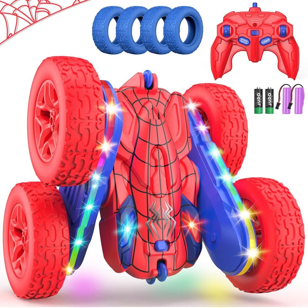 Carro de controle remoto Terucle Spider RC Cars para crianças (vermelho)