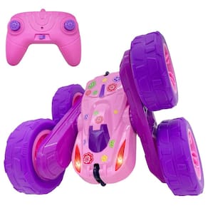 Brinquedo de controle remoto RC Stunt Car Threeking para meninas de 6 anos ou mais