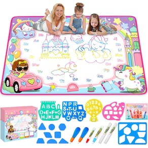 Water Doodle Mat Toyk Kids Painting Writing com canetas mágicas