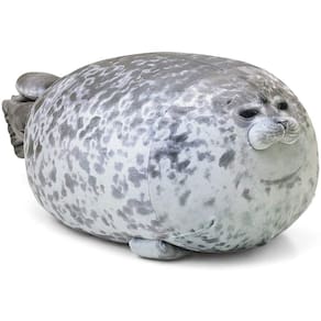 Almofada de pelúcia MerryXD Chubby Blob Seal Toy 60 cm