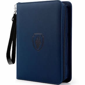 Encadernador de cartões Fabmaker Premium com zíper e 4 bolsos para 320 cartões