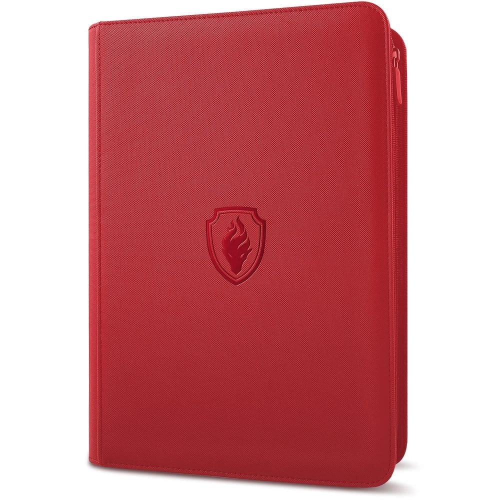 Card Binder Fabmaker 360 Trading Card Holder Book Red