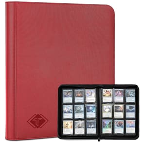 Fichário de cartas colecionáveis TioPlior de 9 bolsos para cartas MTG Yugioh