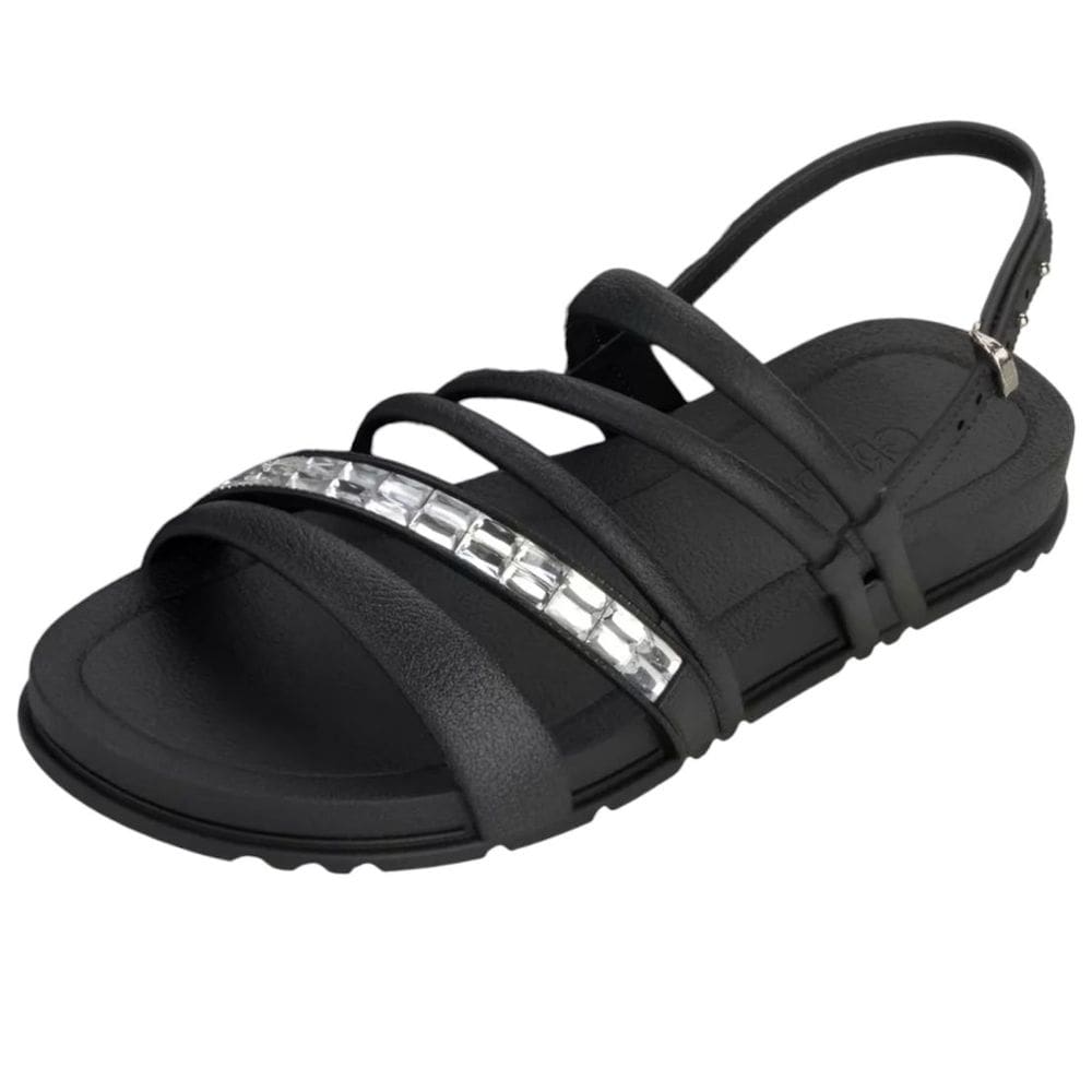 Sandália Feminina Flatform Brilho Diamante Acolher Grendha