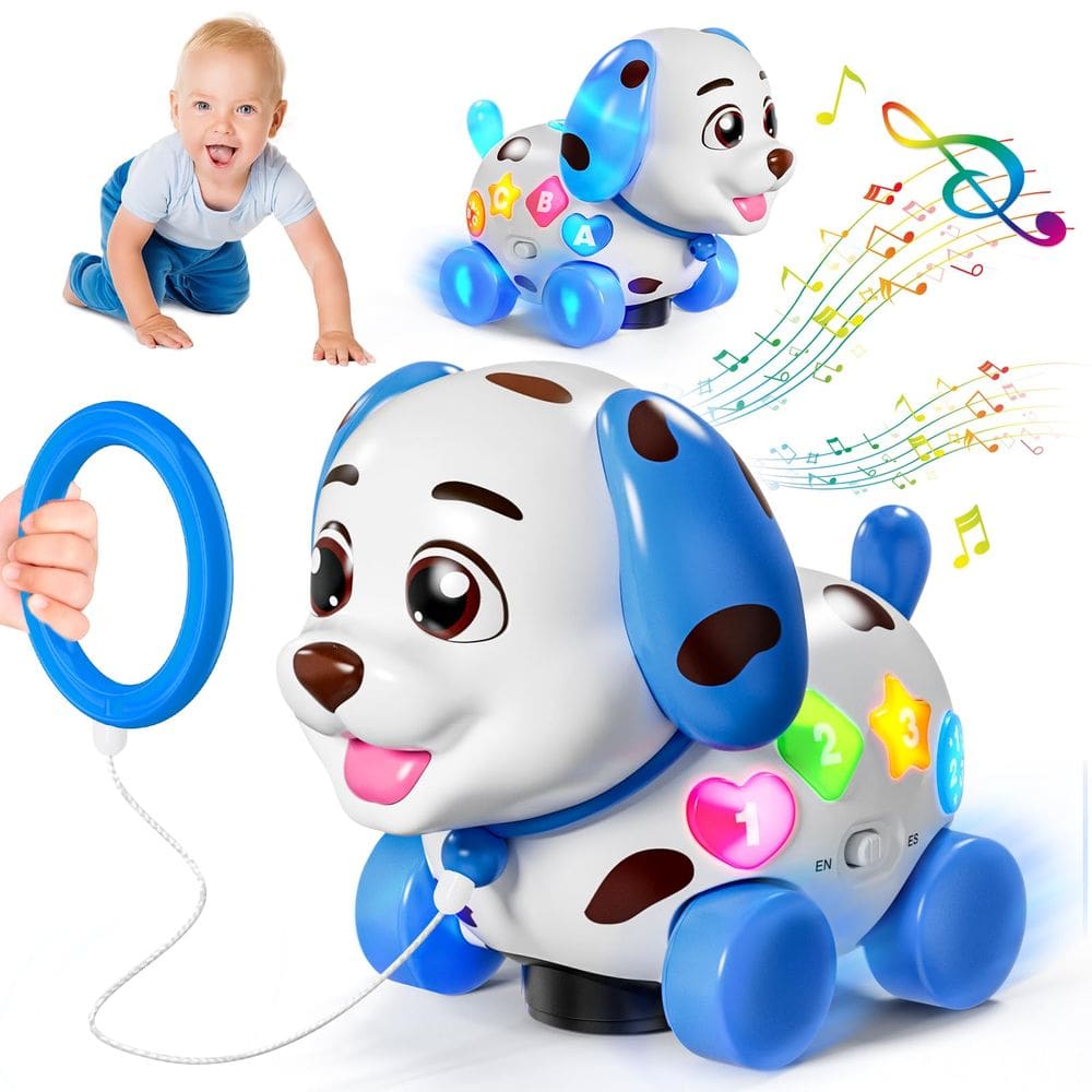 Musical Puppy Baby Toy HumorPlay de 6 a 18 meses com música e luz