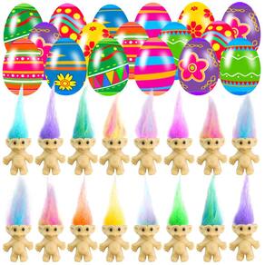 Ovos de Páscoa pré-preenchidos Holydeck Vintage Lucky Dolls 24 unidades