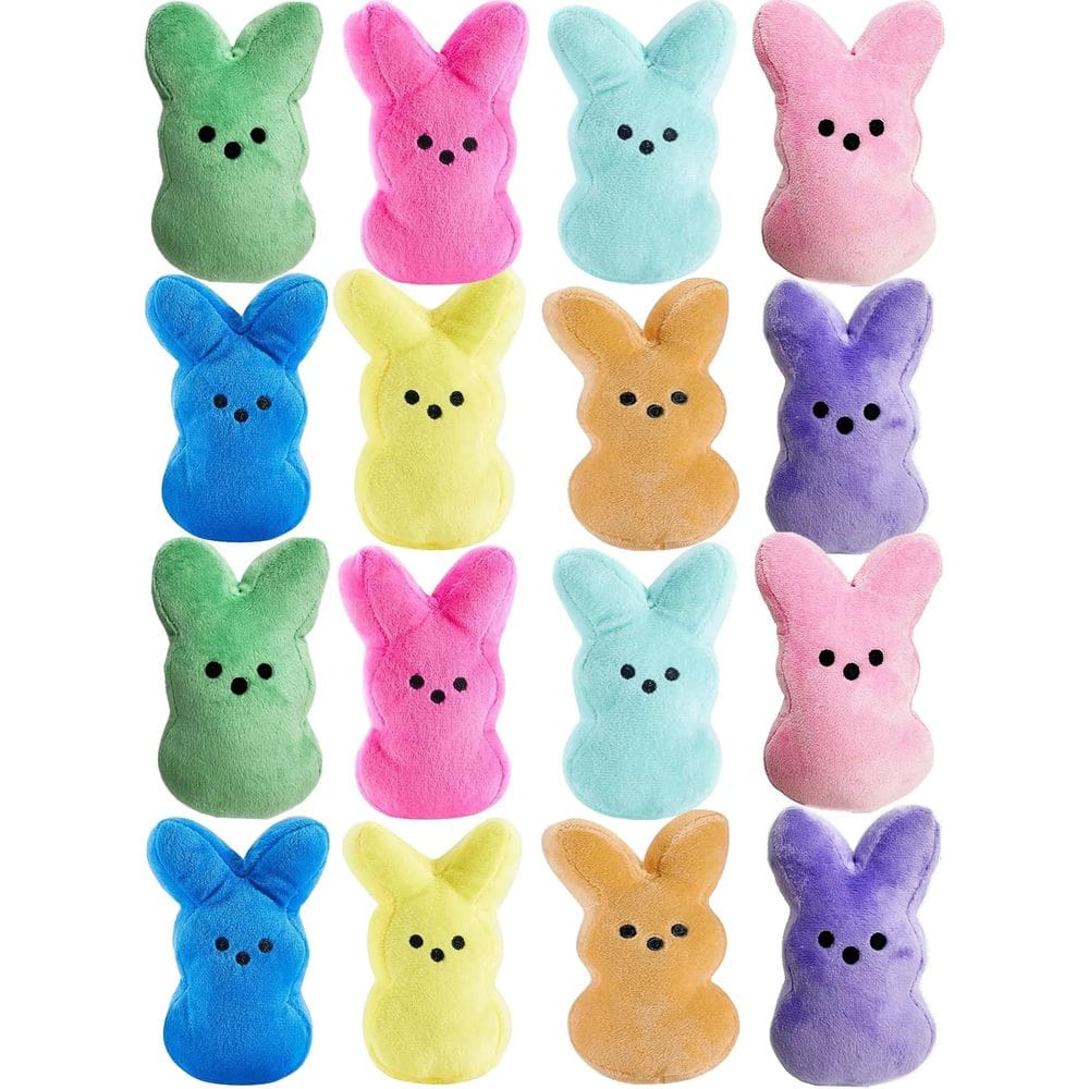 Brinquedos de pelúcia Stuffed Bunny Perukoyo Easter 16 unidades para crianças