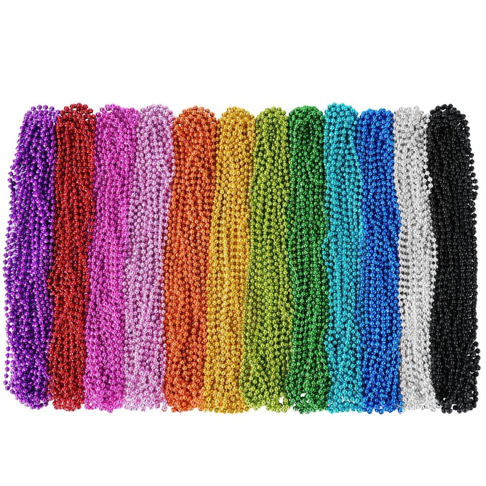 Colares de miçangas SHAOQINLIN Mardi Gras 144 unidades e 12 cores